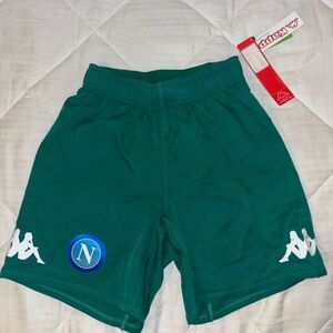 Kappa Green Athletic Shorts with Elastic Waistband